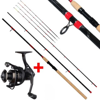 Giants Fishing Fluent MK2 Feeder 3,3 m, 90 g + Deluxe FD 4000 Orsó Szett